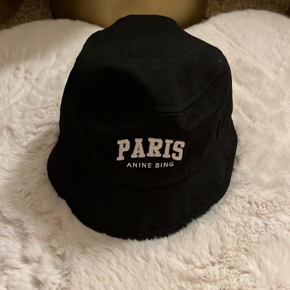 Anine Bing Paris Embroidered-Logo Bucket Hat - Picture 4 of 8